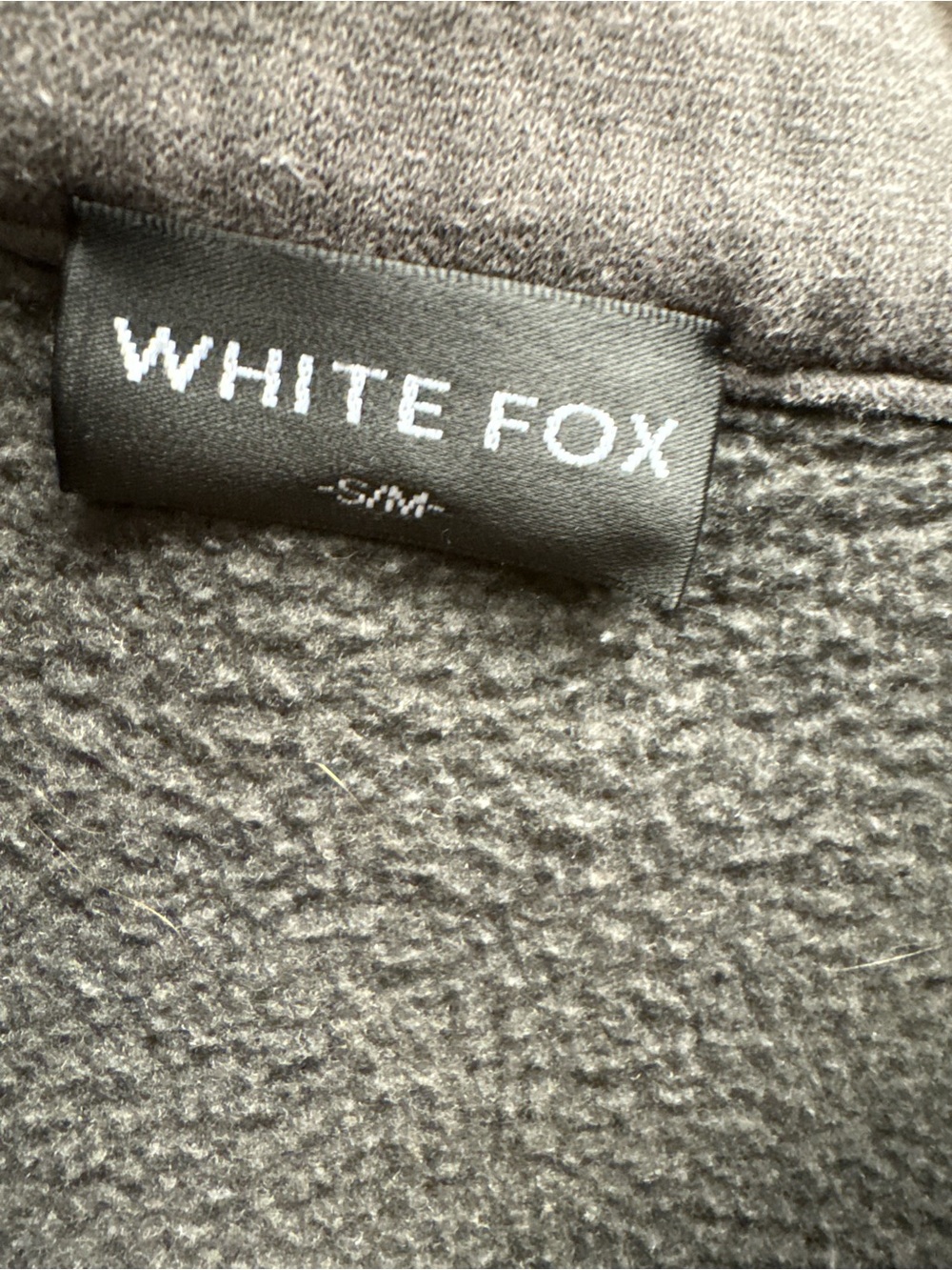 White Fox Boutique Charcoal Gray Half-Zip Sweatshirt - Picture 3 of 4